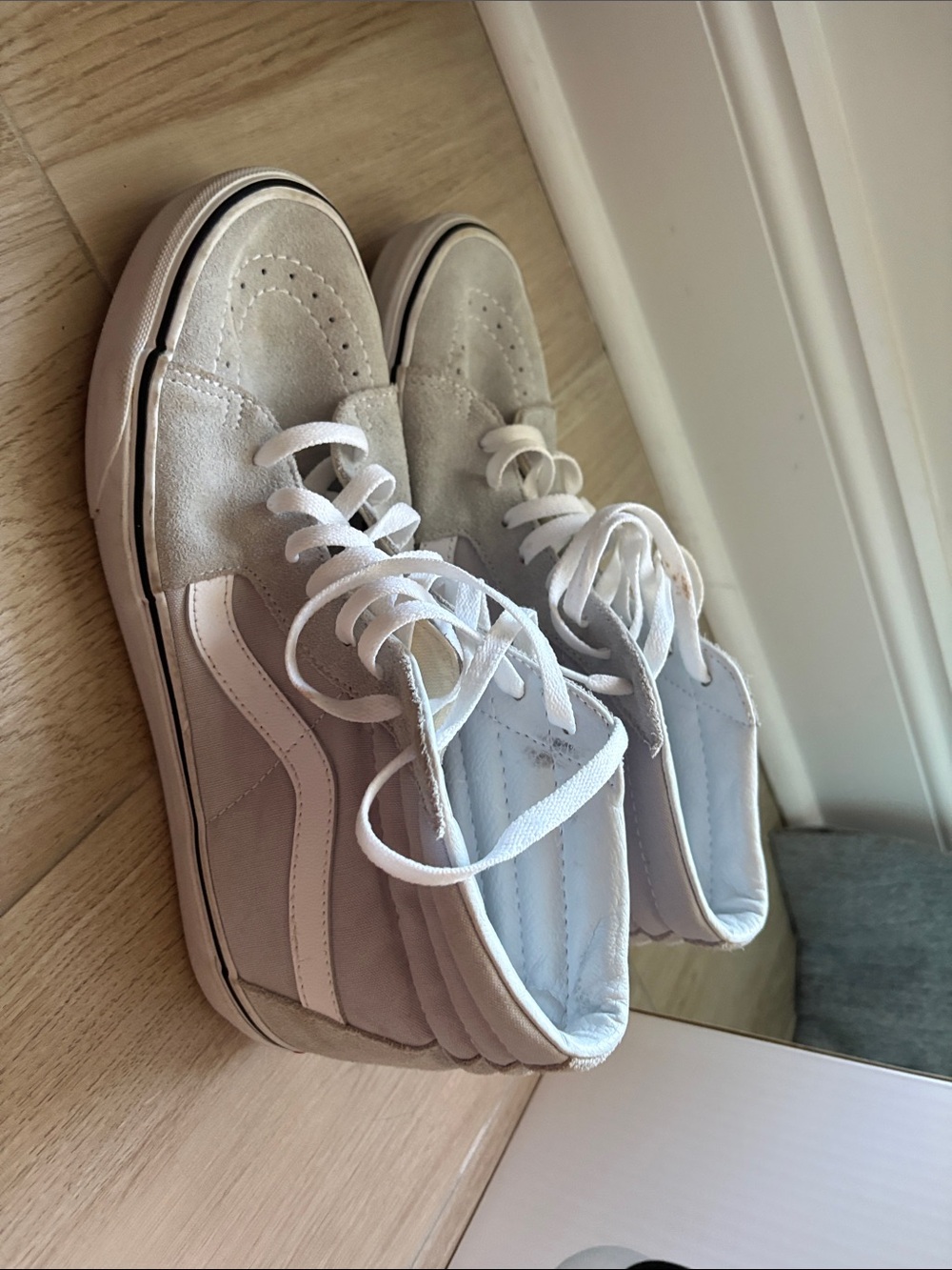 Vans Grey High-Top Sneakers